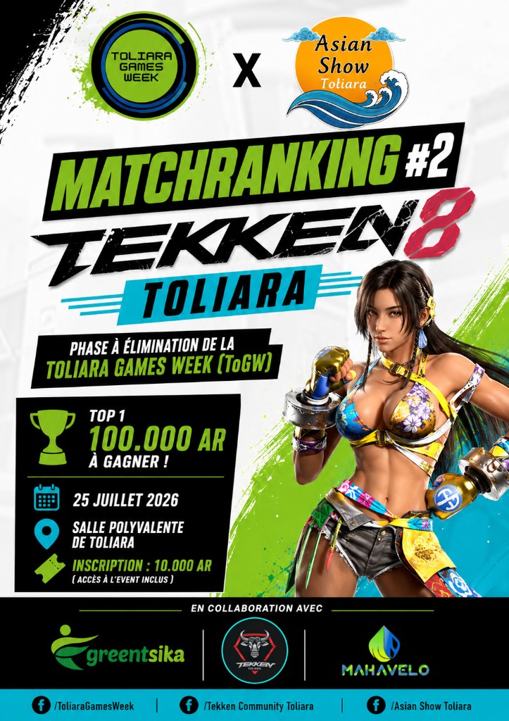 Affiche Matchranking #2 Tekken 8 Toliara
